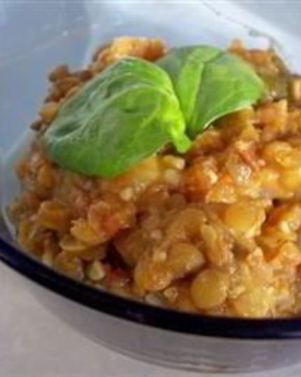 Рецепт чечевицы с помидорами и карри