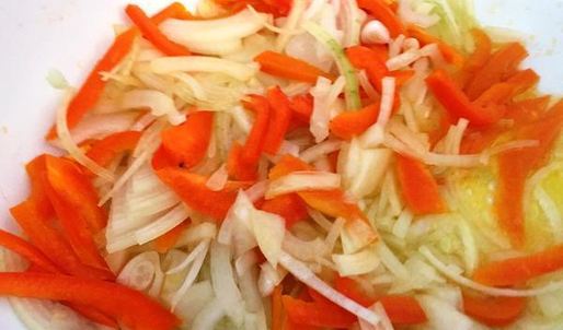 дикий рис с овощами