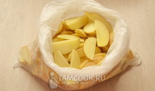 картофель по-деревенски с чесноком в духовке