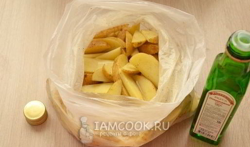 картофель по-деревенски с чесноком в духовке