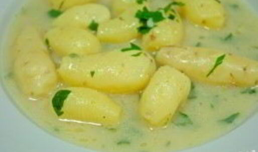 картофель с петрушкой