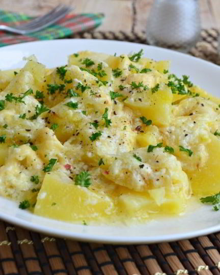 Рецепт картофеля с сыром в микроволновке