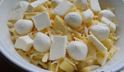 картофель с сыром в микроволновке