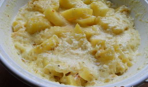 картофель с сыром в микроволновке