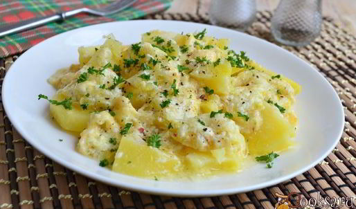 картофель с сыром в микроволновке