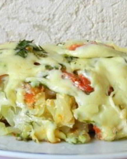 Рецепт картофеля со свининой под сыром в мультиварке