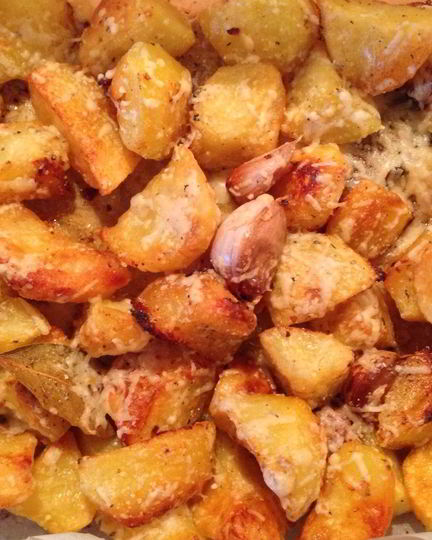 Рецепт картофеля в корочке из лимона и пармезана