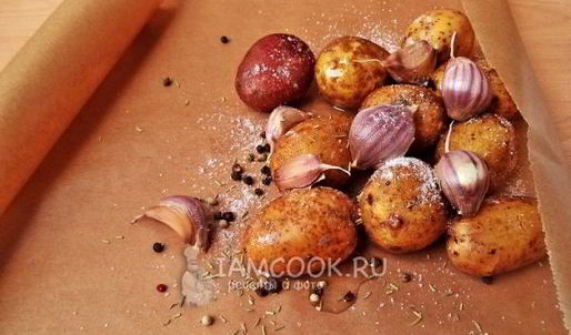 картофель в пергаменте