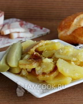 Картофель жареный с майонезом в мультиварке