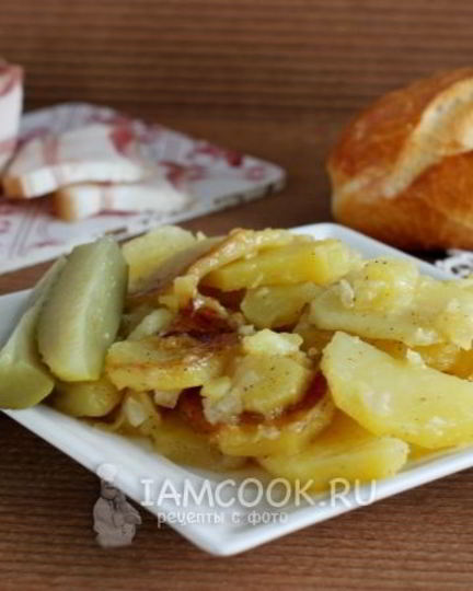 Рецепт картофеля жареного с майонезом в мультиварке