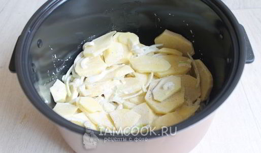 картофель жареный с майонезом в мультиварке