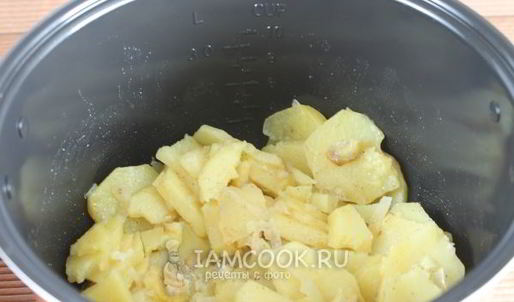 картофель жареный с майонезом в мультиварке