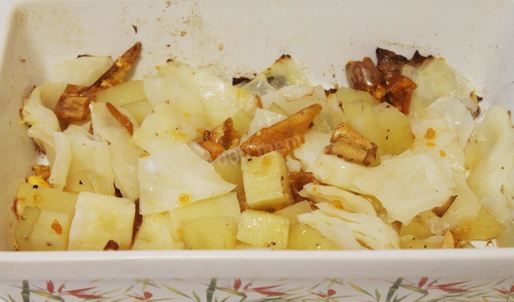 картошка с капустой в духовке