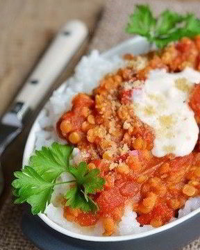 Красная чечевица с чили