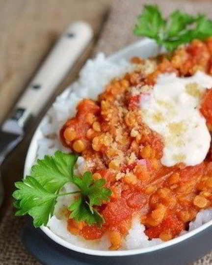 Рецепт красной чечевицы с чили