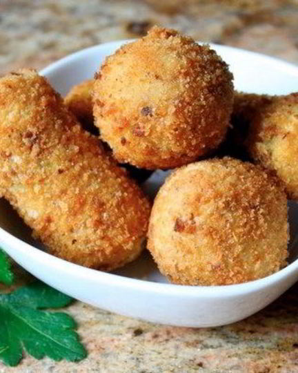 Рецепт крокетов из картофеля с грибами и сыром