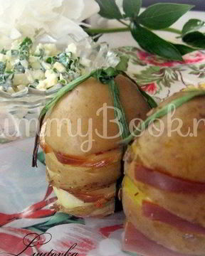 Печеный картофель с сыром