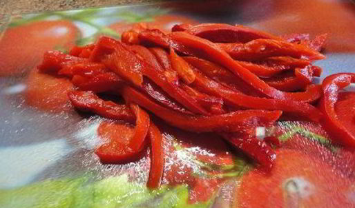 рис с болгарским перцем и горошком