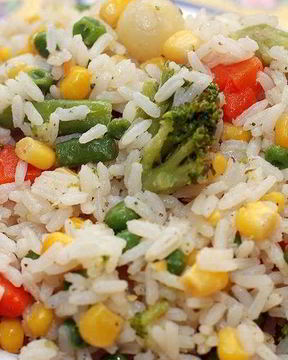 Рис с гавайской смесью