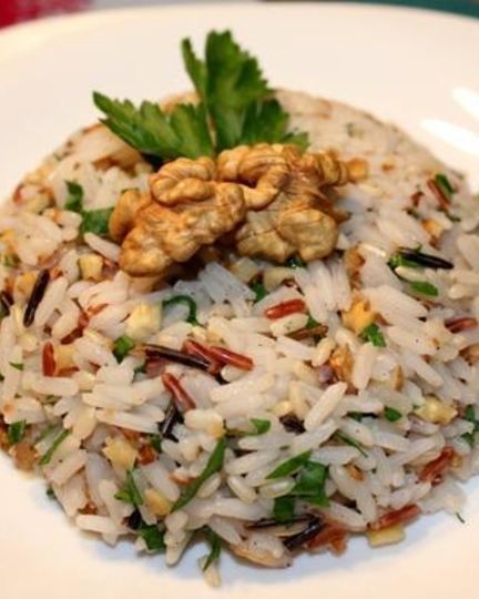 Рецепт риса с грецкими орехами