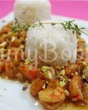 Рис с креветками и медом