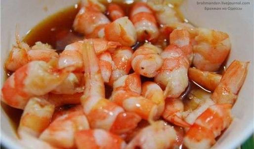 рис с креветками и медом