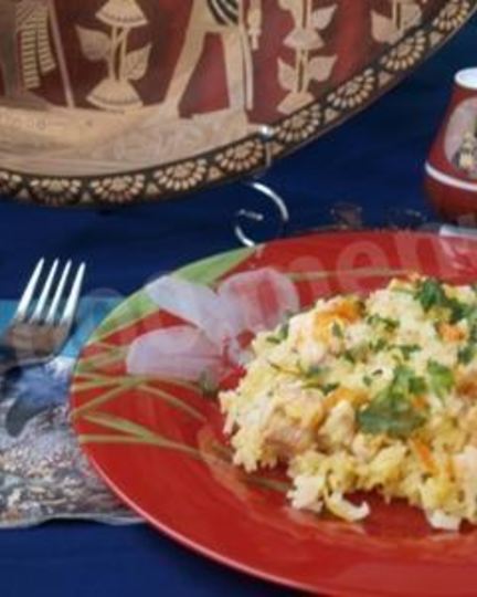 Рецепт риса с курицей по-египетски в духовке