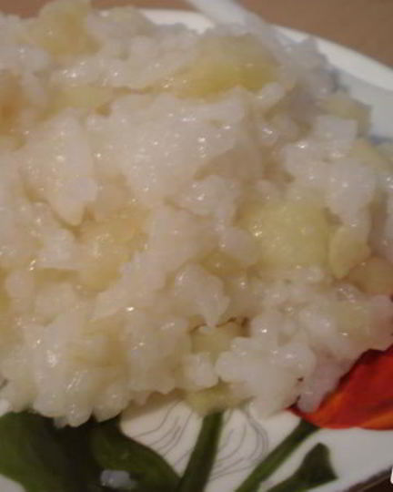 Рецепт риса с яблоками шарлотка