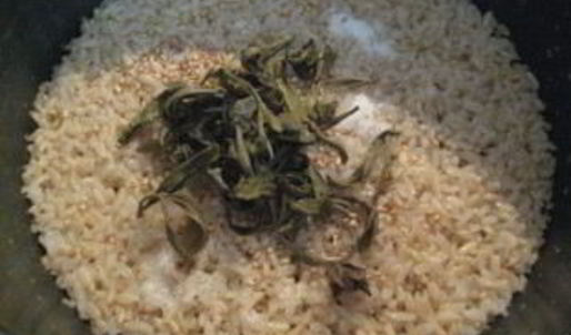 рис с зеленым чаем