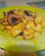 Жареная картошка с грибами