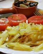 Жареная картошка с салом