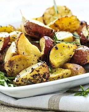 Жареный картофель с оливками и лимоном по-мароккански