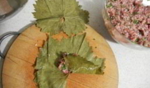армянская долма из виноградных листьев