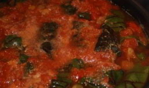 долма из свекольных листьев