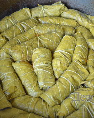 Долма из виноградных листьев