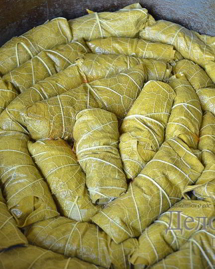 Рецепт долмы из виноградных листьев