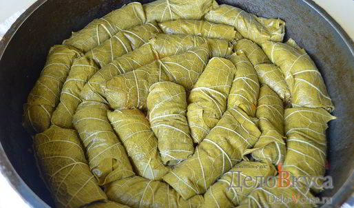 долма из виноградных листьев
