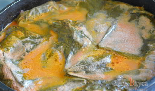 долма из виноградных листьев