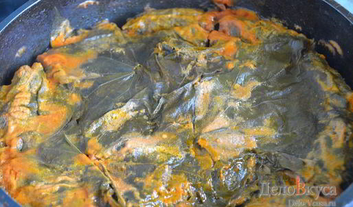 долма из виноградных листьев