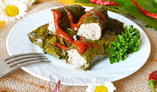 долма со свининой без риса