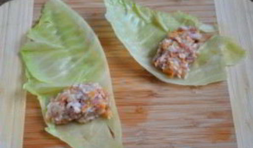 голубцы, фаршированные мясом и рисом