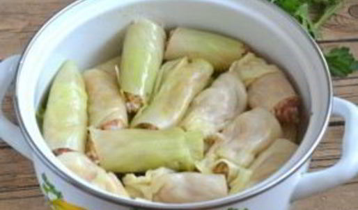 голубцы, фаршированные мясом и рисом