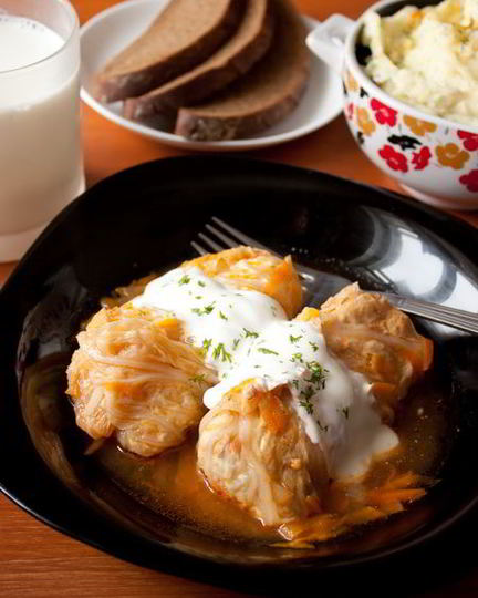 Рецепт голубцов из курицы и пекинской капусты