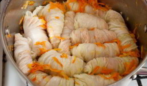 голубцы из курицы и пекинской капусты