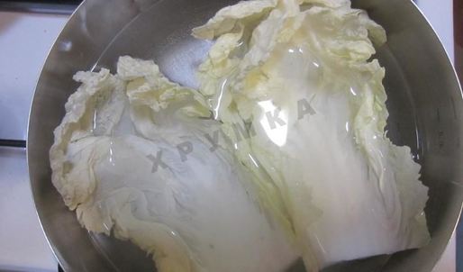 голубцы из пекинской капусты в кастрюле