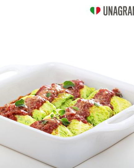 Рецепт голубцов из савойской капусты с рикоттой unagrande и шпинатом