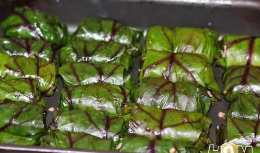 голубцы из свекольной ботвы с булгуром