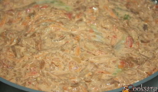 голубцы с мраморной говядиной во вкуснейшем сметанно-овощном соусе