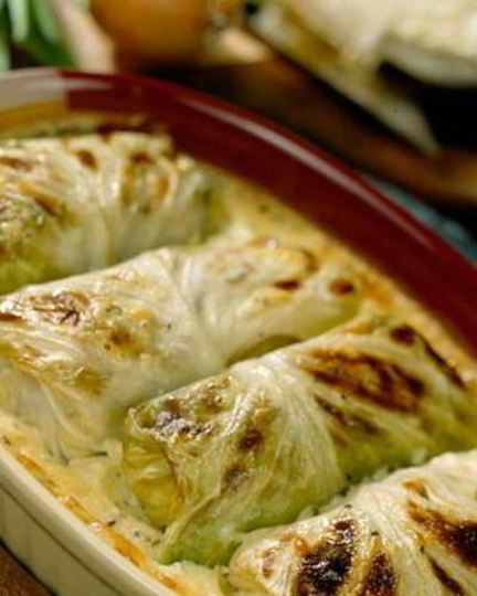 Рецепт голубцы с рыбой и рисом по-домашнему