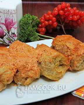 Голубцы в духовке на противне